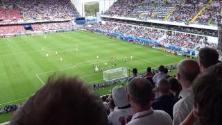 Jamie Vardy's goal for England against Wales (Euro 2016)