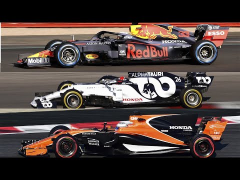 Honda F1 Sound Comparison Ra617h Vs Ra618h Vs Ra6h Alphatauri Redbull And Mclaren Youtube