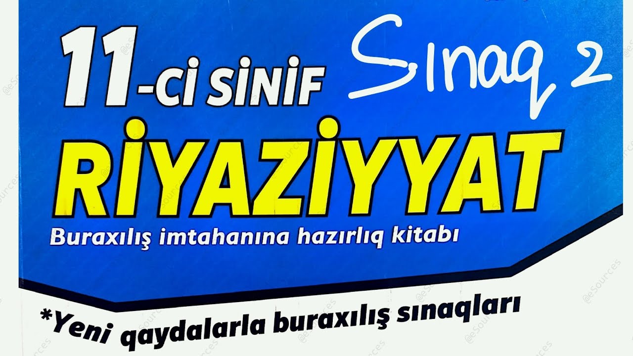 11 Sinif Buraxılış Sınaq 2