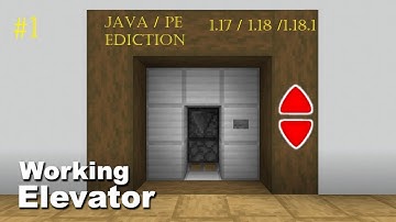 Minecraft: How to make a working Elevator (easy) 1.17