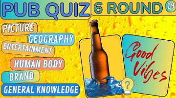 Virtual Pub Quiz Showdown: Test Your Knowledge! Pub Quiz 6 Rounds. No 19