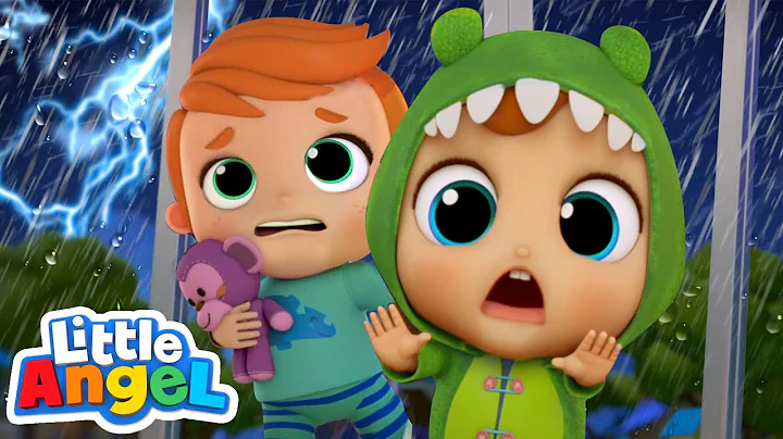 Storm Storm Go Away!  | Little Angel Kids Songs & ...