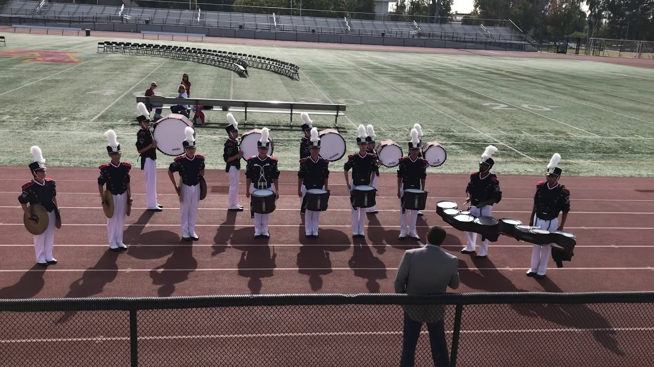 Beckman Drumline at Arcadia 2018