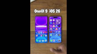 One Ui 9 vs iOS 26 🔥🔥#shorts #apple #samaung #galaxy