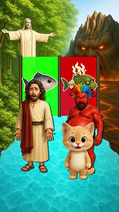 This Baby Cat is in DANGER! 🐱💀 Will You Help… or Scroll?! JESUS✝️ VS DEVIL😈