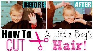 how to cut hair at home boy with trimmer
