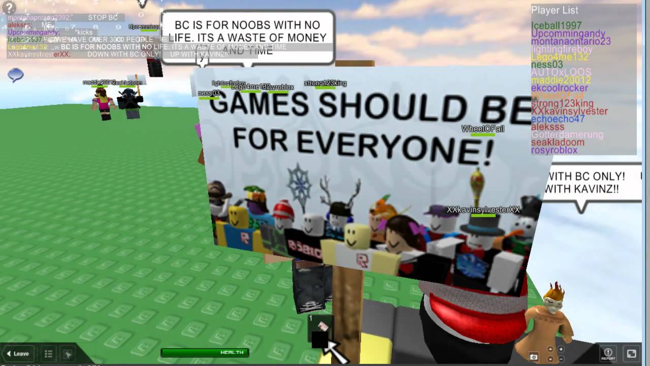 roblox bc only games