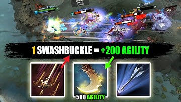 1 SWASHBUCKLE = +200 Agility [500 AGILITY in TOTAL with Marksmanship + Essence Shift] Ability draft