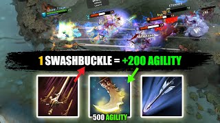 1 SWASHBUCKLE = +200 Agility [500 AGILITY in TOTAL with Marksmanship + Essence Shift] Ability draft