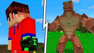 EVOLUI MEU OMNITRIX NO BEN 10 MINECRAFT!