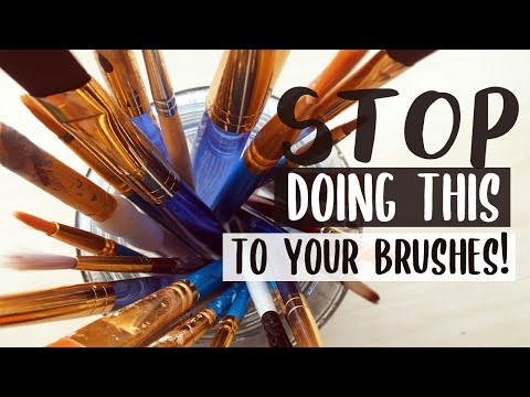 Paintbrush Care for Beginners (+How to Fix Old Brushes!)