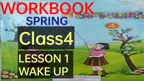English Class 4 Workbook Lesson 1 Wake Up| Spring Class 4 English Workbook