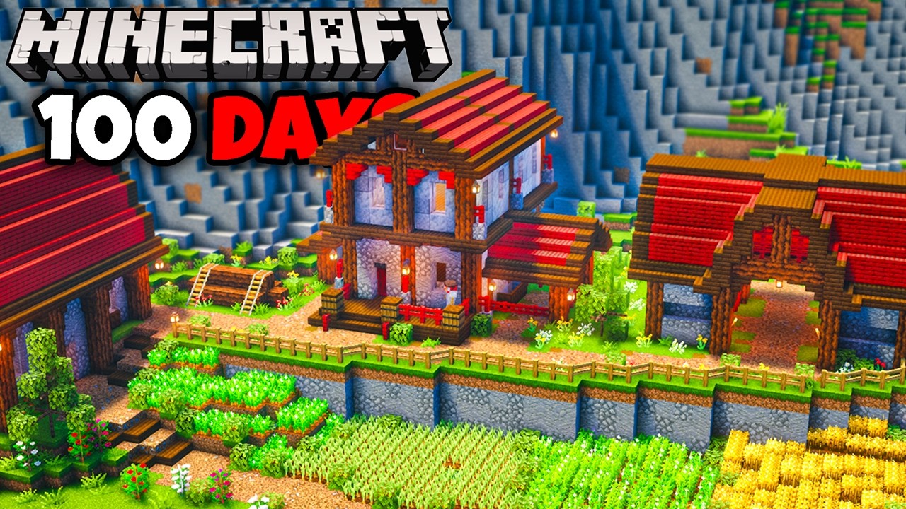 I Survived 100 Days Building the Perfect Minecraft Base - YouTube