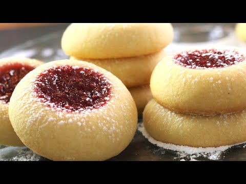 Easy and Perfect Thumbprint Cookies (Hallongrottor) Eggless Swedish Cookies