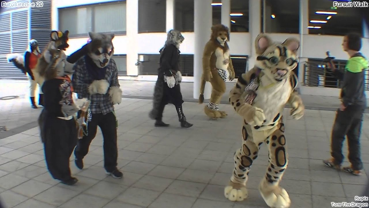 Eurofurence 20 - Fursuit Walk [50fps] - YouTube