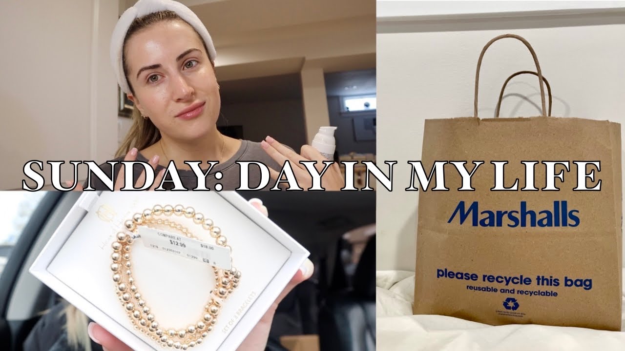 SUNDAY VLOG: marshalls haul, skincare favorites, new book! 