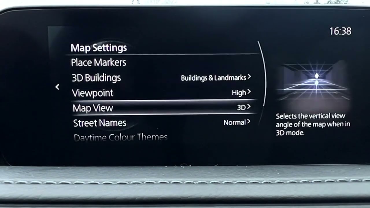 How to manage map settings on a Mazda CX-30 - YouTube