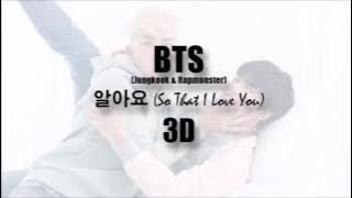 BTS (Rap Monster, Jungkook) - 알아요 (So That I Love You)