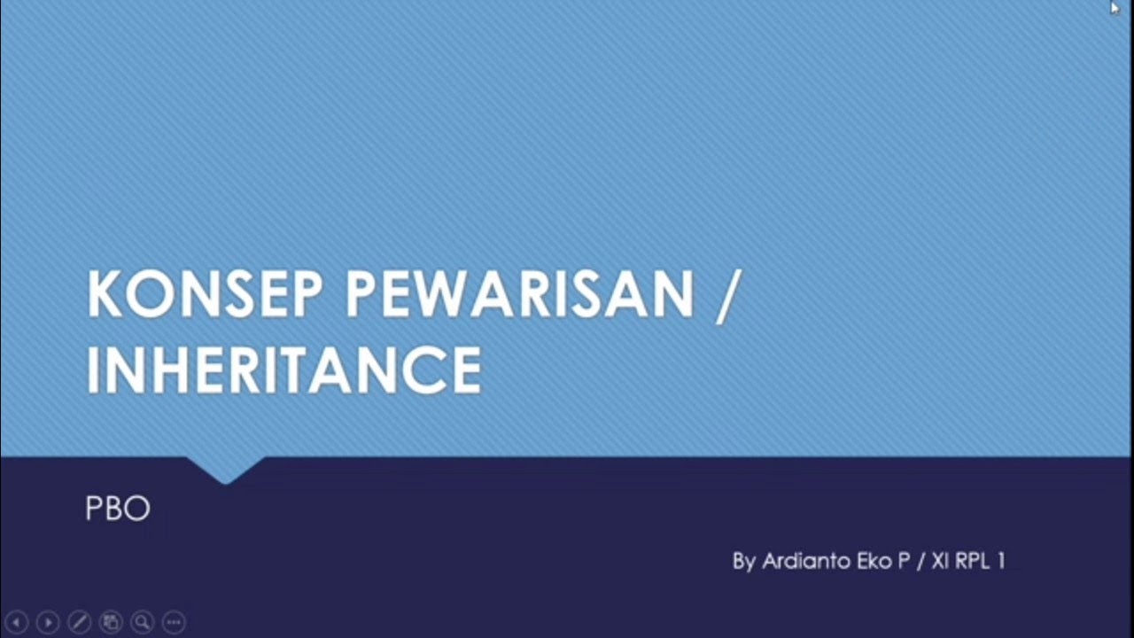 BELAJAR JAVA PBO - KONSEP PEWARISAN/ INHERITANCE - YouTube