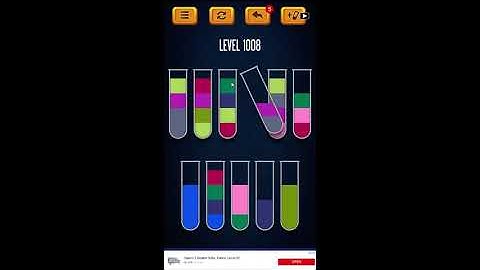 Water Sort Puzzle - Color Liquid Sorting Game Level 1008 Solution