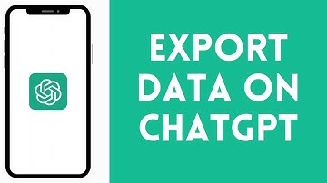 How to Export Your Data on ChatGPT 2024 | Data Export on ChatGPT