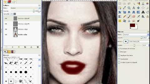 MEGAN FOX  GOTH / VAMPIRE / DARK ART ON GIMP 2.6