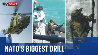 Sky News given access as NATO prepare take on the 'shadow fleet'