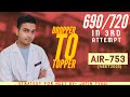 Dropper to topperneet strategy by jatin tyagi690 in 3rd attempt   neet motivation strategy