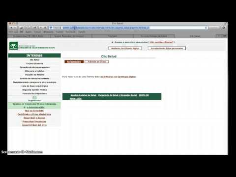 Acceso a Clic Salud del Servicio Andaluz de Salud