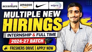 Accenture, Amazon, Nike & Wipro Hiring 2026 | Internship & Full Time Jobs | Freshers Apply Now
