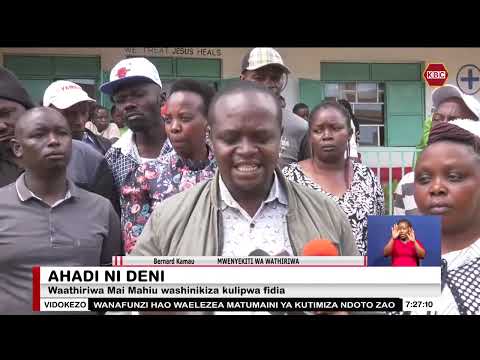 Waathiriwa Wa Mkasa Wa Mai Mahiu Washinikiza Kulipwa Fidia 