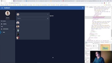 Angular dashboard chat page | material design | NGRX