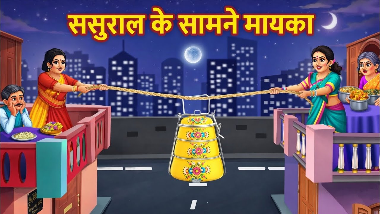 ससुराल के सामने मायका ⚔️😲| aamne samane | Moral stories | Hindi kahani | Saas Bahu | cartoon video