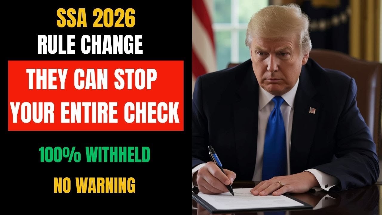 SENIORS: SSA’s 2026 Rule Change Could Stop Your Entire Social Security Check |Social Security