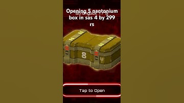 Opening 5 nantonium box in SAS4 and get shit in exchange of 299 rs