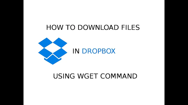 How to download Dropbox files using wget command