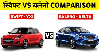 Maruti Swift Vxi vs Baleno Delta 2021|| Maruti Swift Vs Maruti Baleno 2021 || Swift Vs Baleno