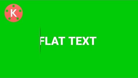 How To Create Cut Out Flat Text Effect In Kinemaster || Text Animation In Kinemaster