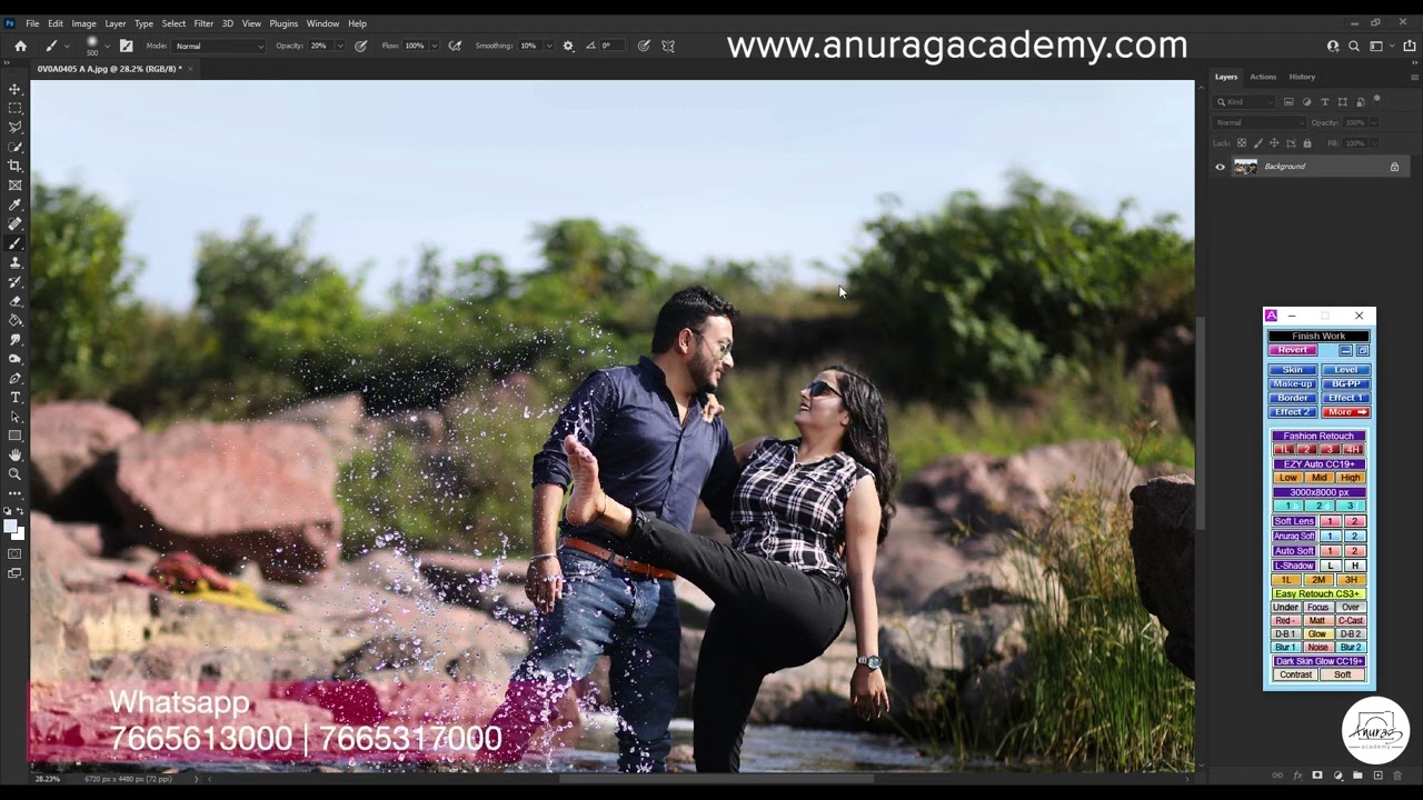 Anurag EZY Touch - Prewedding Photo Sky Replacement | Camera RAW Effects