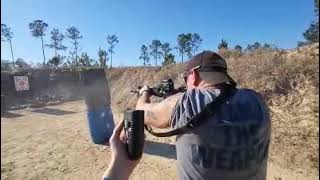 Shooting training / full-auto M4 mag dump. (PACT timer - 2.51 seconds)