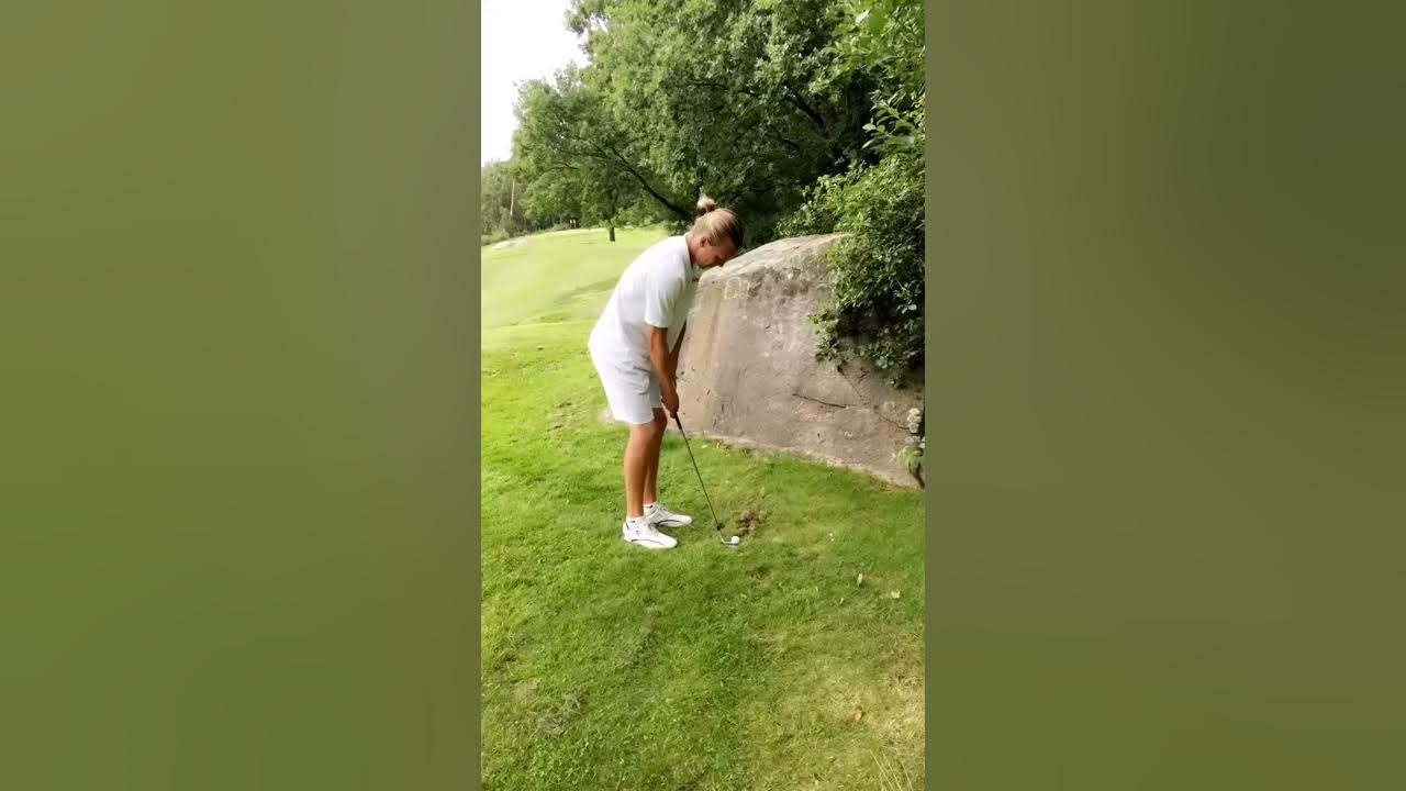 Golfer Sinks Amazing Ricochet Shot Into Hole Youtube 