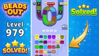 🔴 Beads Out - Very Hard Level 979 Walkthrough & Solution 🧠 (Voodoo) screenshot 5