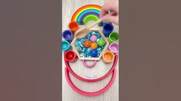 Reverse Color Sorting ASMR #shorts #marblemeg #asmr