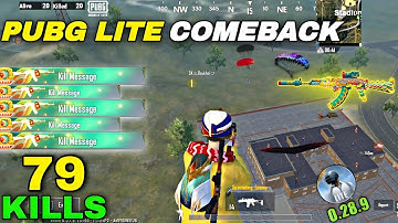 79 KILLS Gameplay 😱 | PUBG Lite 0.28.0 | Hacker Problem Finally Been