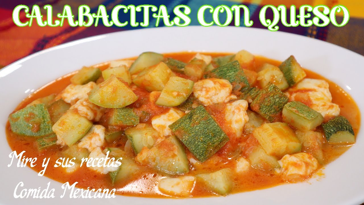 Calabacitas con Queso! Receta Fácil Rápida y Económica