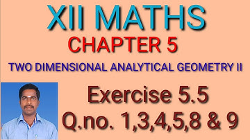 Exercise 5.5  Q.no. 1,3,4,5,8 & 9