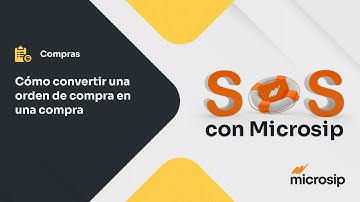 Microsip Compras: Cómo convertir una orden de compra en una compra