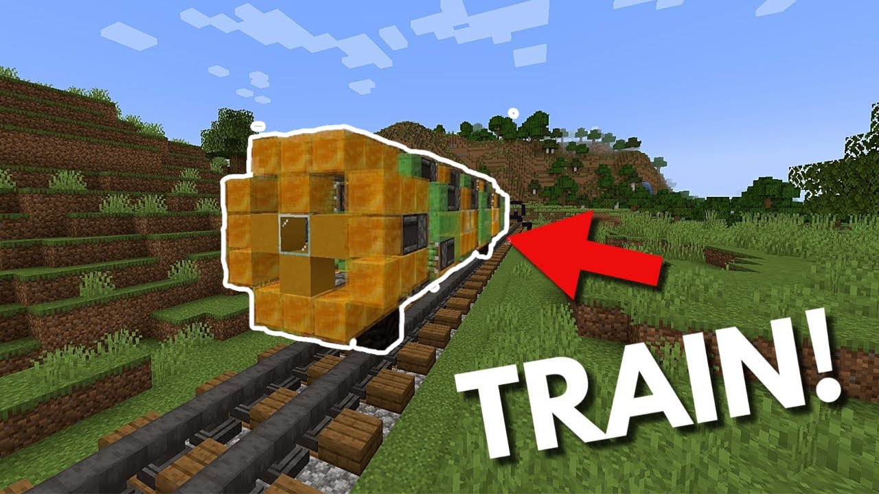 I built a working train in vanilla minecraft youtube
