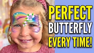 Perfect butterfly face paint every single time guidelines!