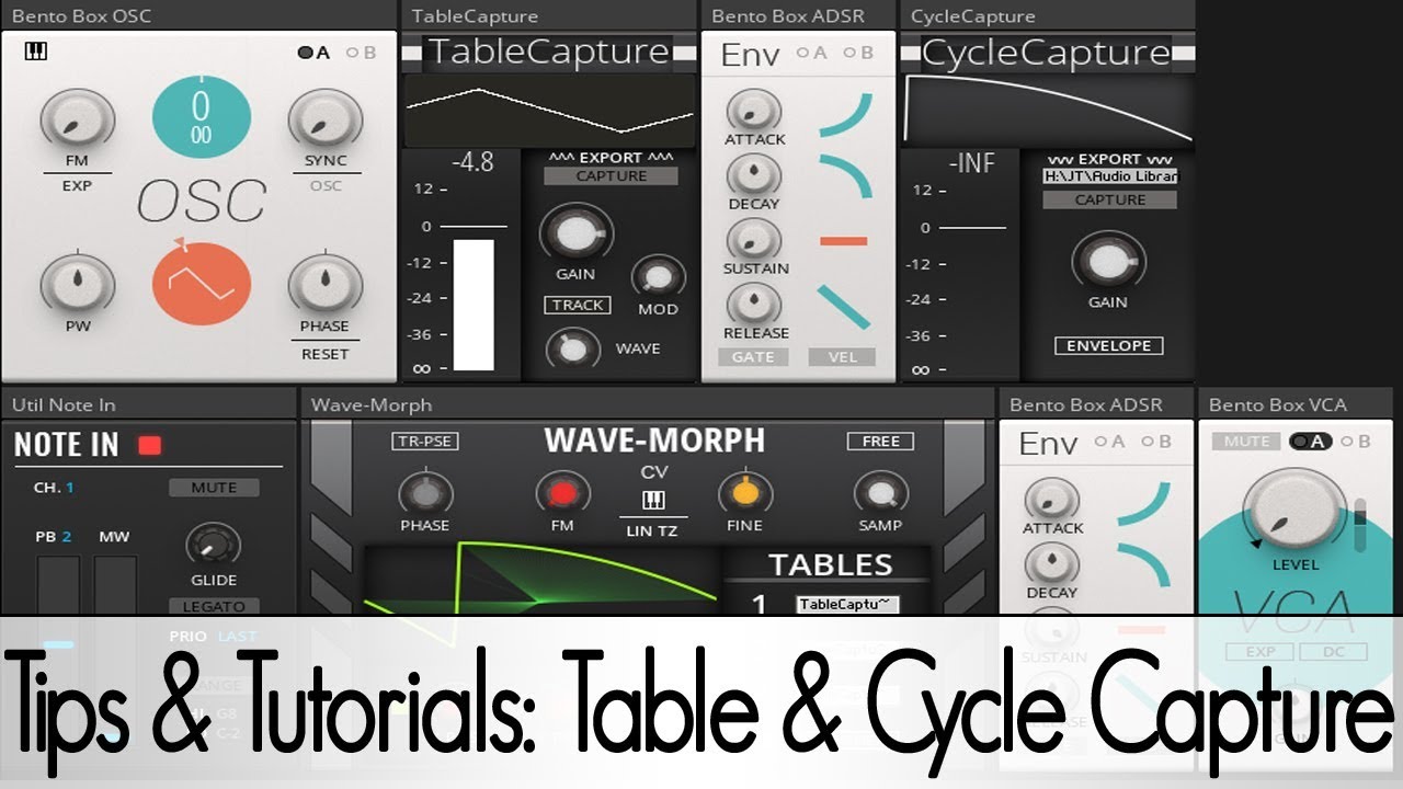 Tips & Tutorials: Table & Cycle Capture - YouTube